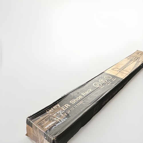 Grey shelf shoe rack holds - shoe,