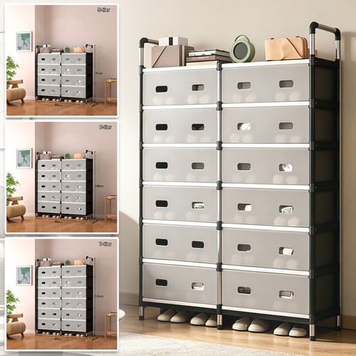 Freestanding shoe rack flip - shoe, w/