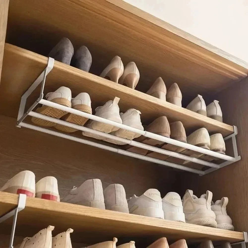 Adjustable shoe rack space - shoe,