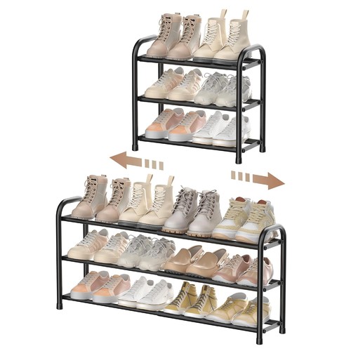 Expandable shoe rack tier - rack,