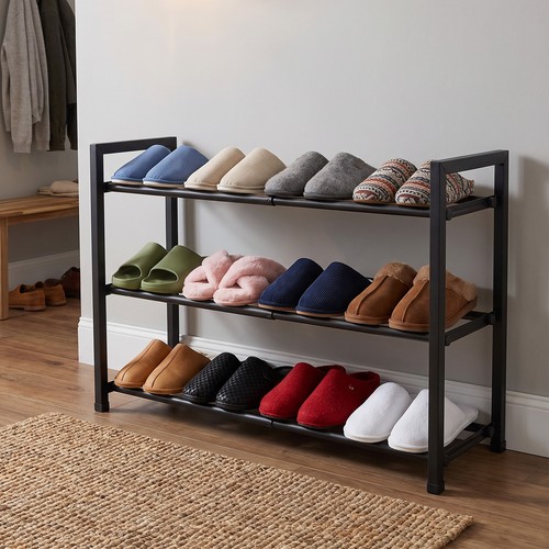Tier expandable shoe rack - 3-tier,