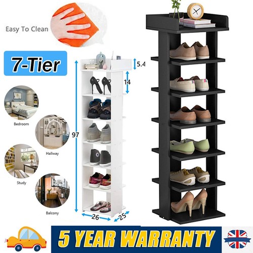 Narrow shoe rack wooden - wooden,