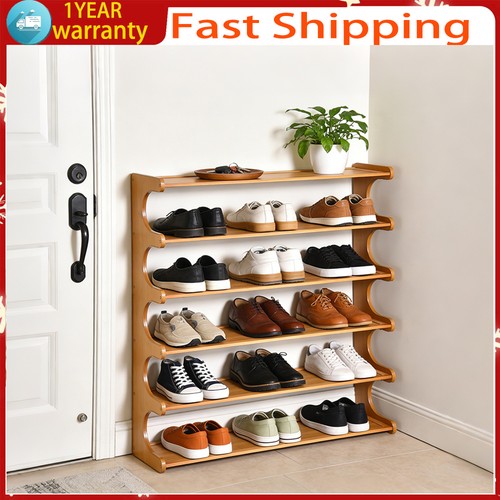 Tiers bamboo shoe rack - 6,