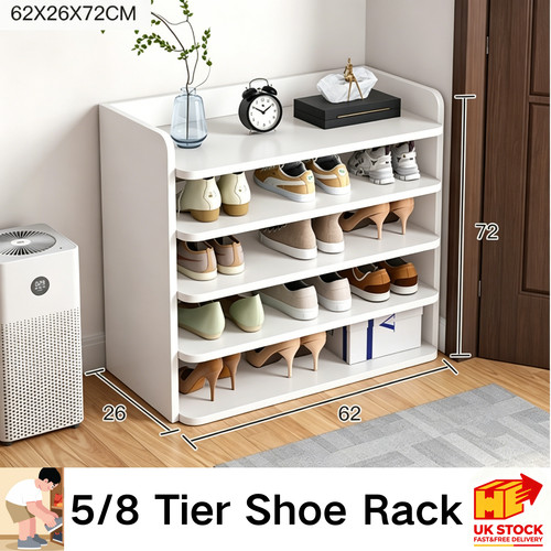 Tier warm white shoe rack - warm,