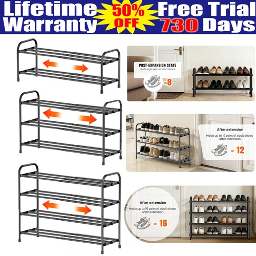 Expandable shoe rack 4 - expandable,