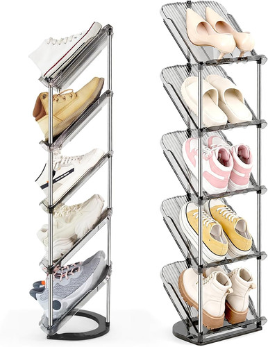 Slanted narrow shoe rack - rack, 5