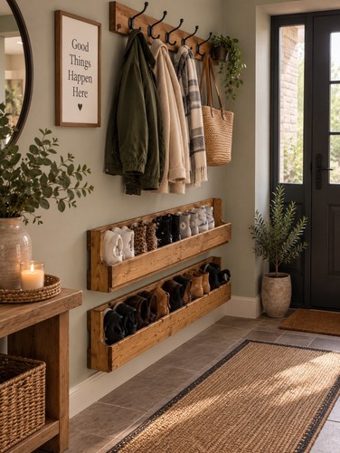 Solid wood shoe rack - shoe, |