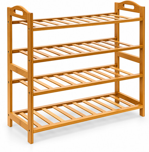 Bamboo shoe footwear rack - bamboo,